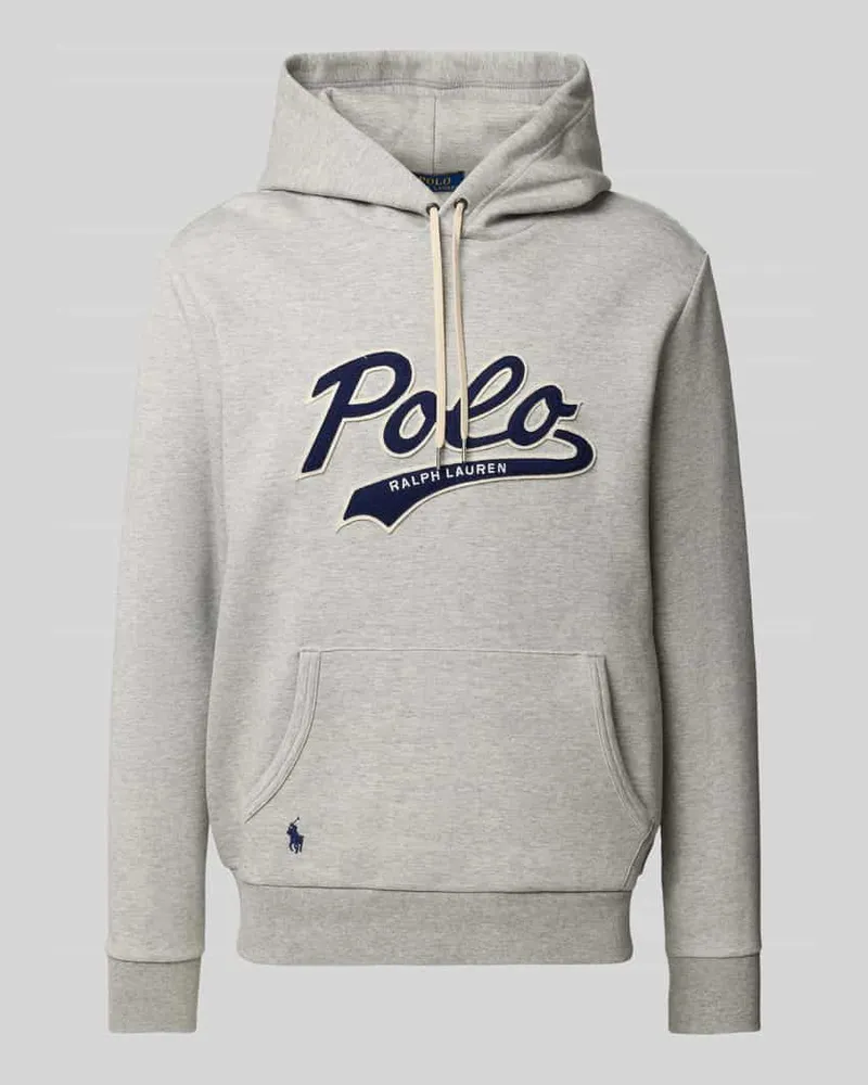 Ralph Lauren Hoodie aus reiner Baumwolle Mittelgrau