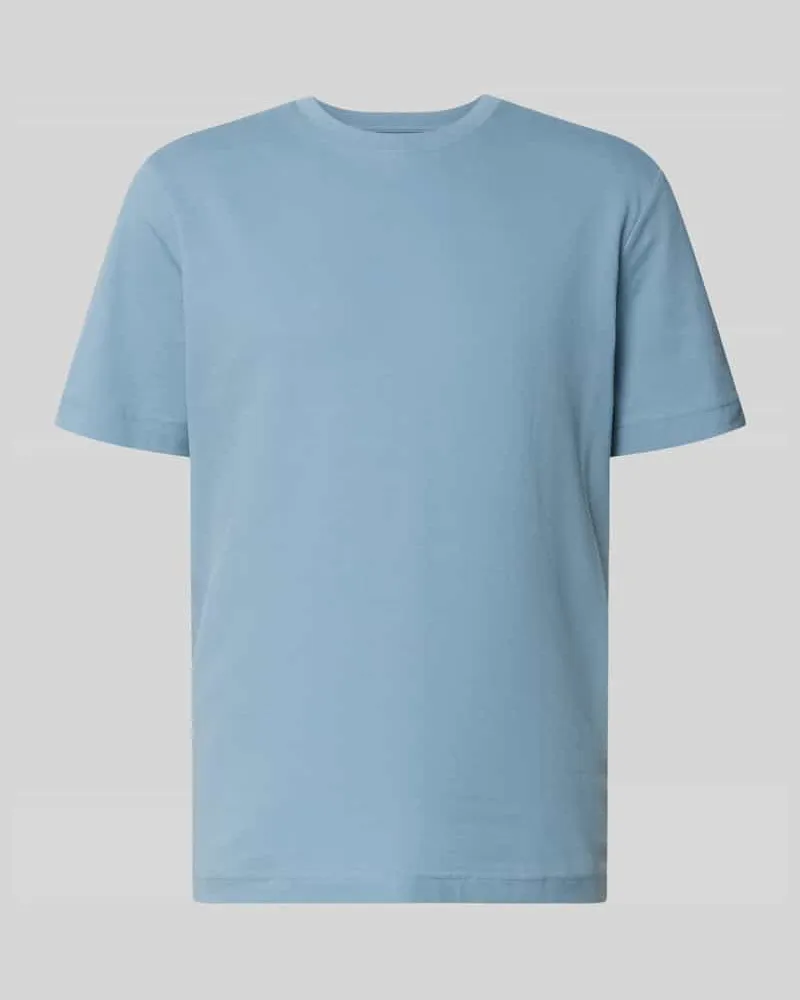 Tom Tailor Regular Fit T-Shirt aus Baumwoll-Mix Rauchblau