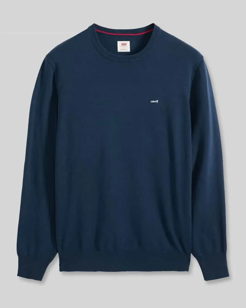 Levi's Regular Fit Pullover aus reiner Baumwolle Marine