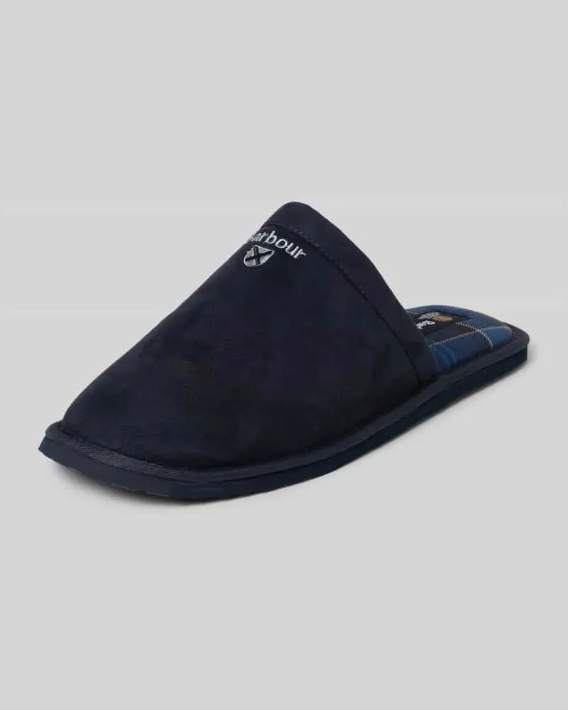 Barbour Hausschuh mit profilierter Sohle Marine