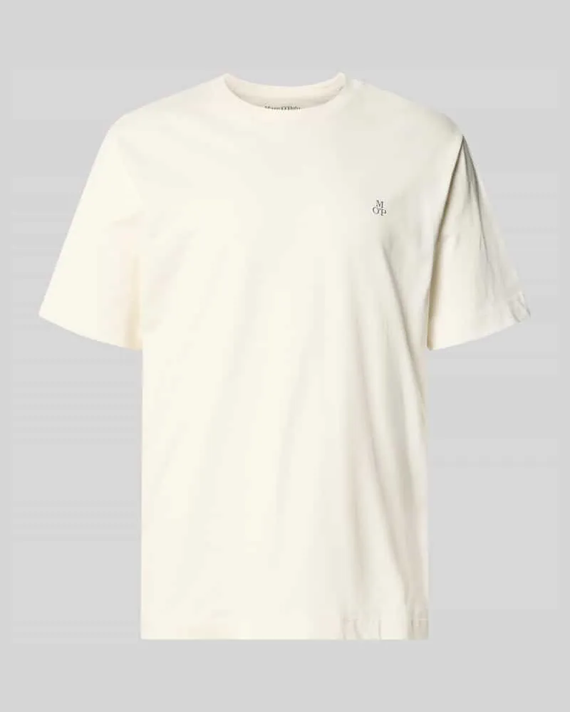 Marc O'Polo Regular Fit T-Shirt aus reiner Baumwolle Offwhite