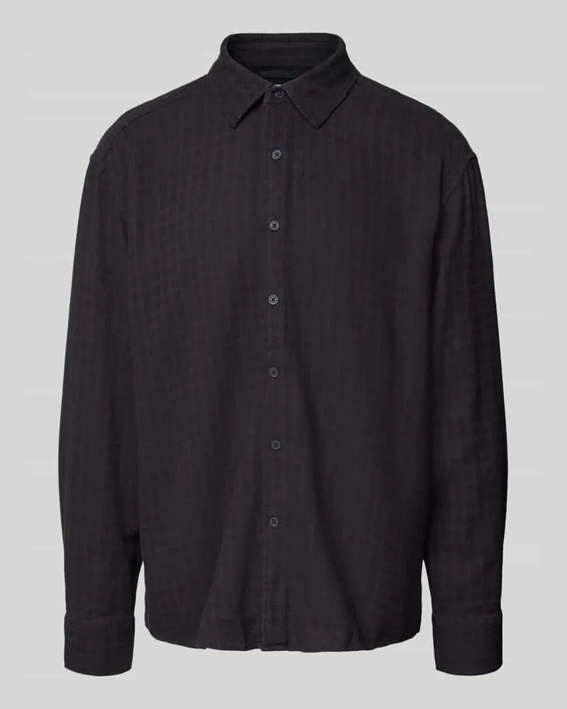 Only & Sons Regular Fit Freizeithemd aus Viskose-Mix mit Leinen-Anteil Modell 'LATHAM 