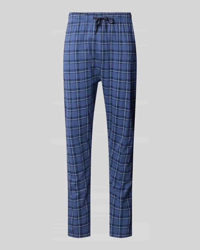 Tom Tailor Pyjama-Hose mit elastischem Tunnelzugbund Dunkelblau