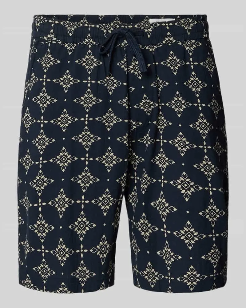 S.Oliver Relaxed Fit Stoffshorts aus einer Baumwolle Marine