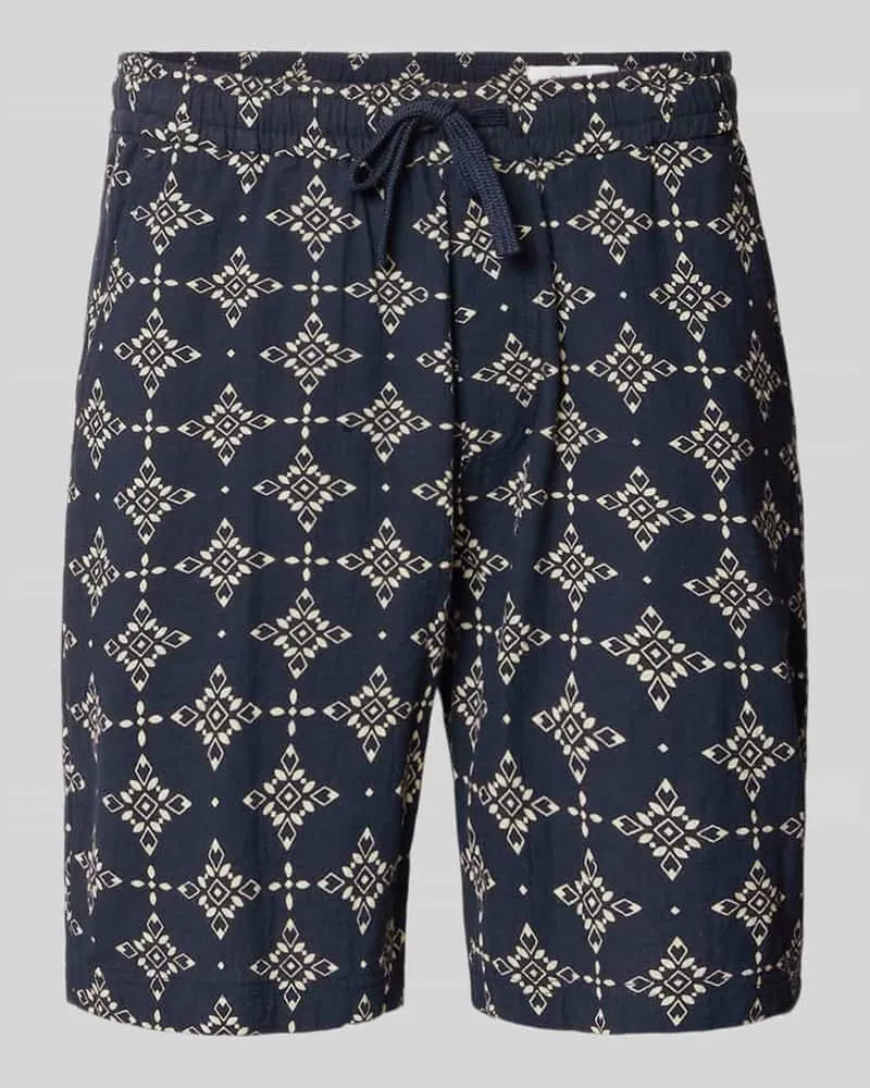 S.Oliver Relaxed Fit Stoffshorts aus einer Baumwolle Marine