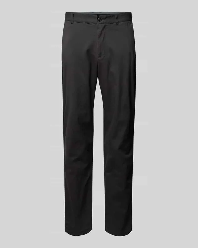 Christian Berg Regular Fit Hose mit Gürtelschlaufen Dunkelgrau
