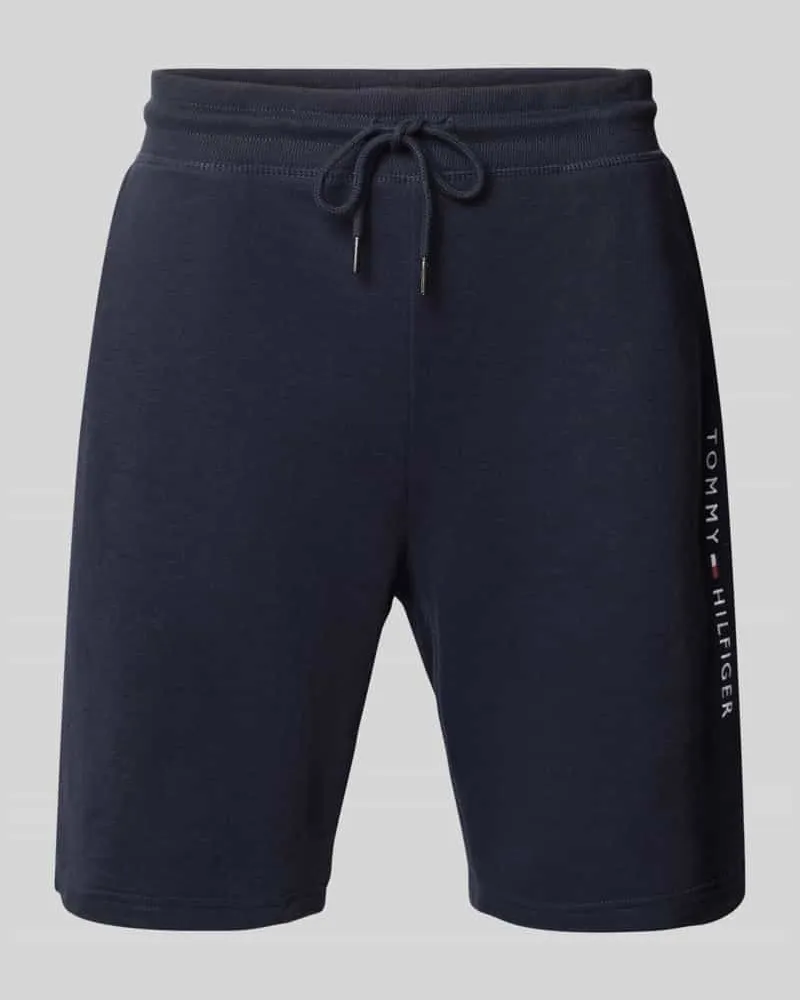 Tommy Hilfiger Regular Fit Bermudas aus Baumwoll-Mix Marine