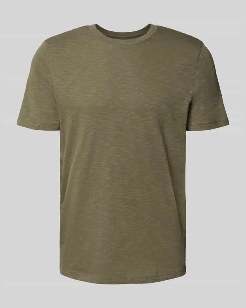 McNeal Regular Fit T-Shirt mit Rundhalsausschnitt Oliv