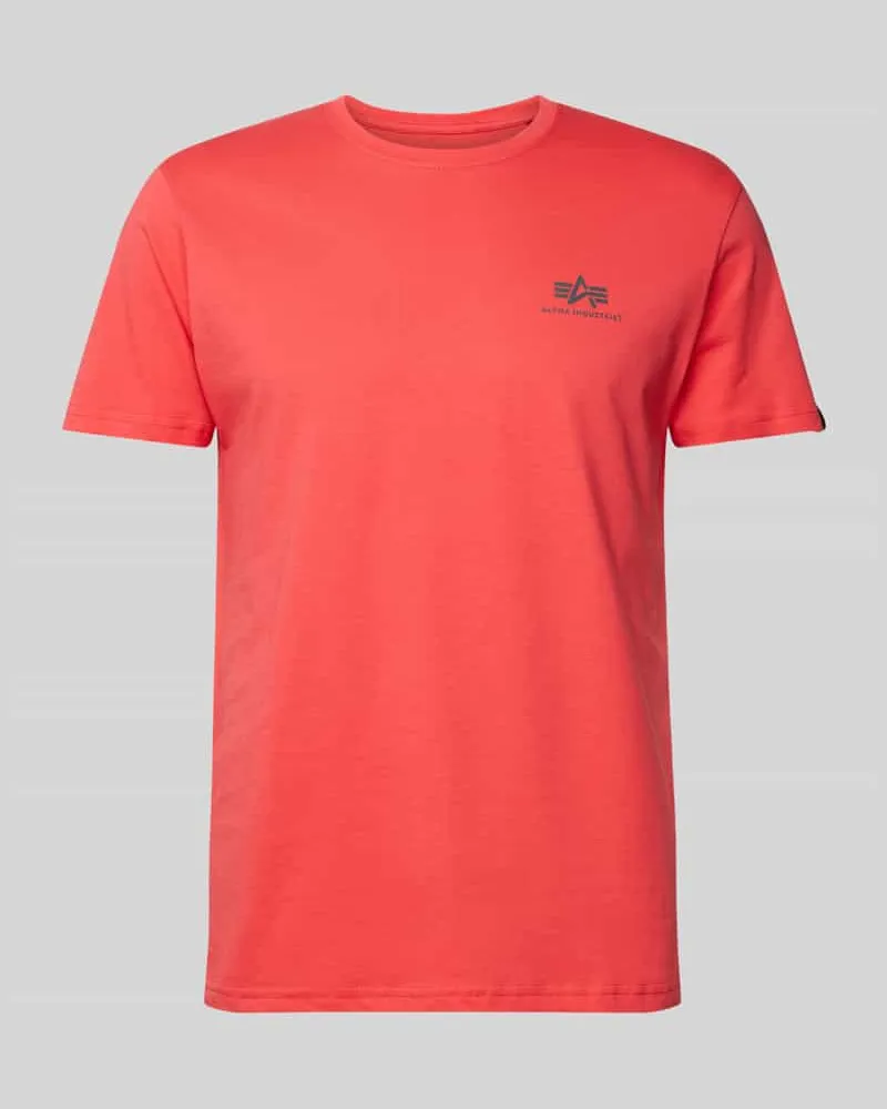 Alpha Industries T-Shirt mit Label-Print 