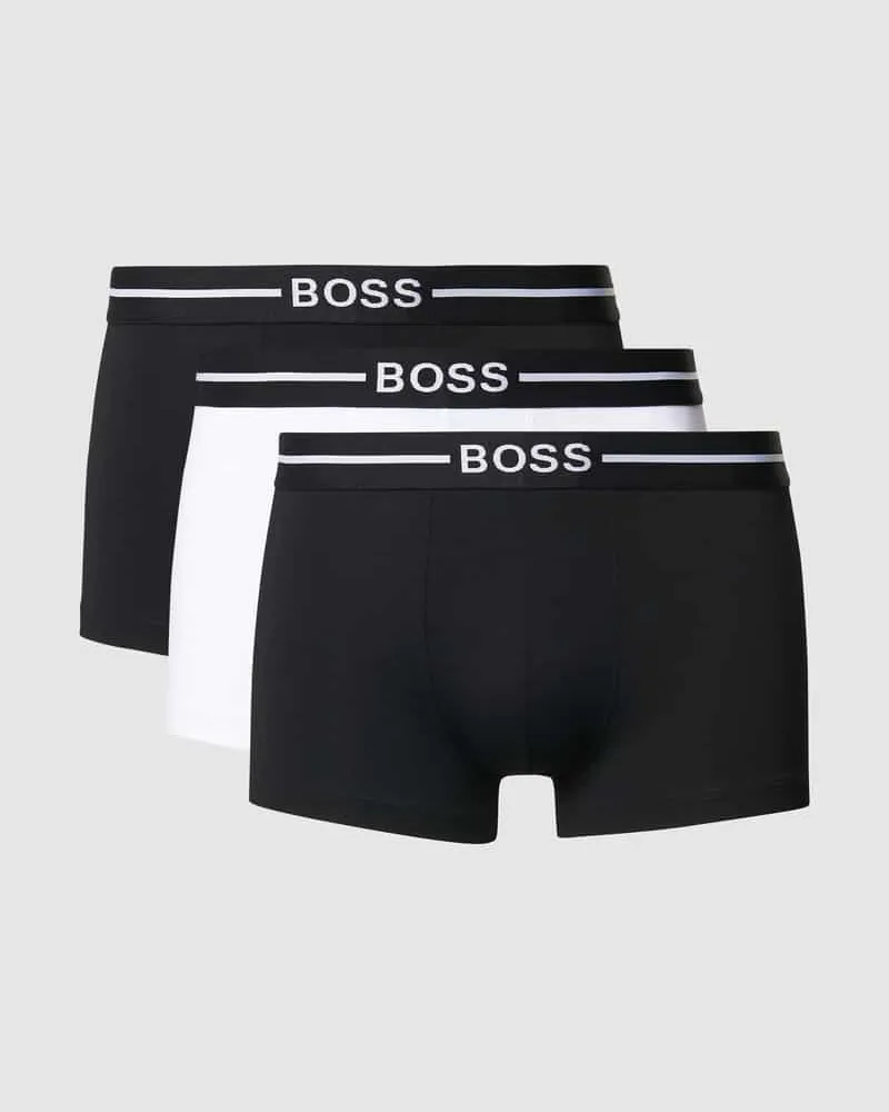 HUGO BOSS Trunks mit Stretch-Anteil im 3er-Pack 