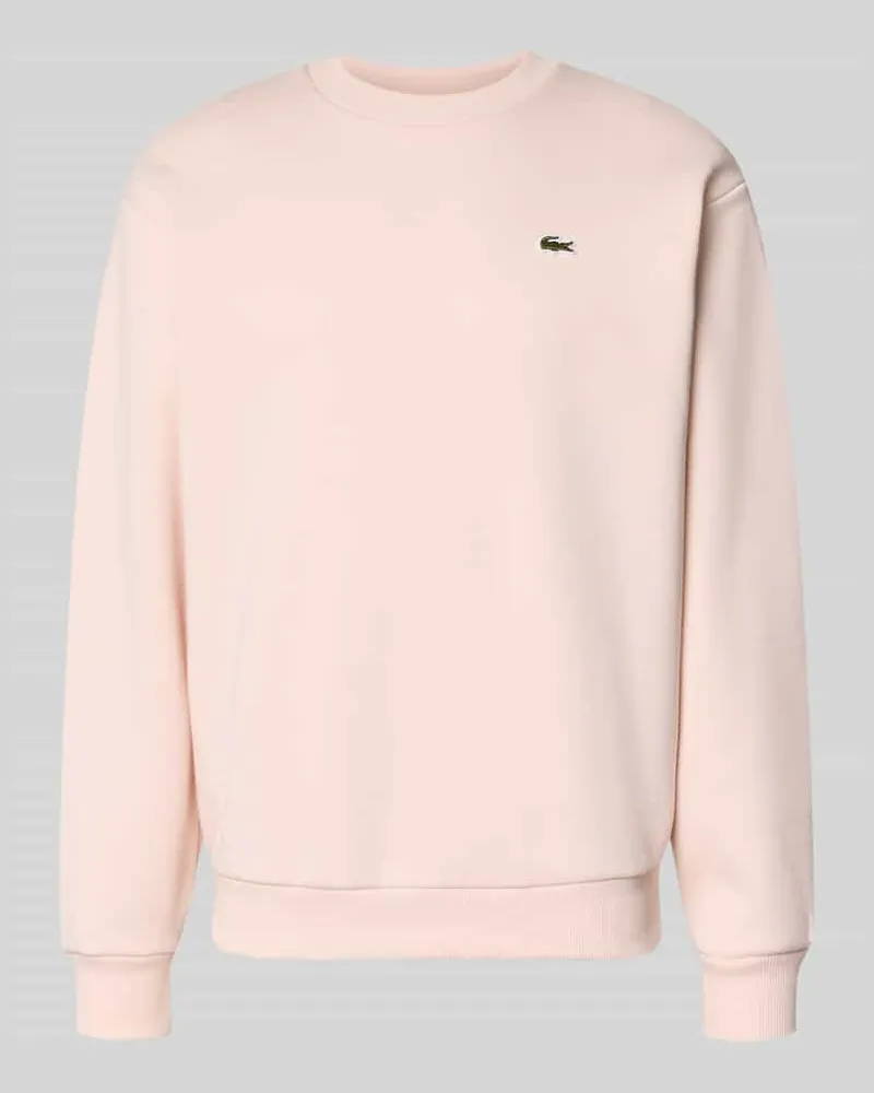 Lacoste Regular Fit Sweatshirt aus Baumwoll-Mix Hellrosa