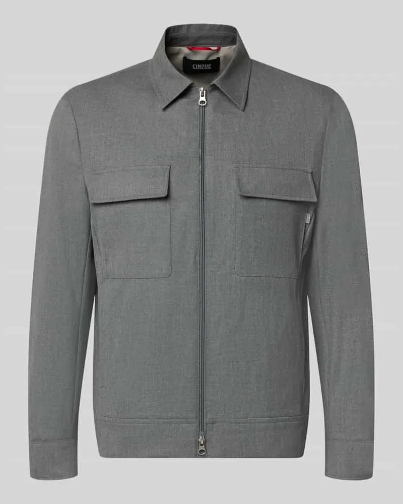 cinque Blouson mit Zweiwege-Reißverschluss Silber