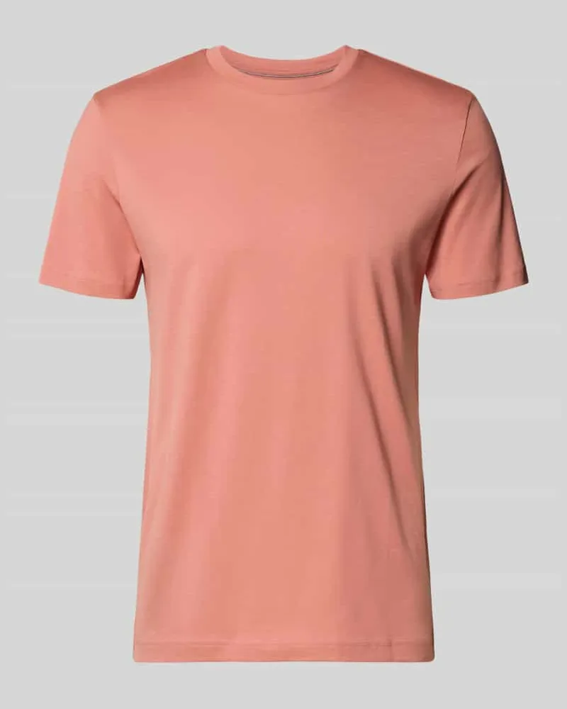 Christian Berg T-Shirt mit Rundhalsausschnitt Lachs