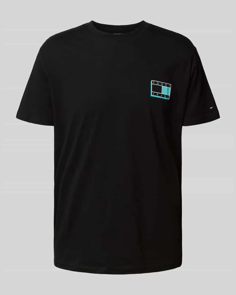 Tommy Hilfiger Regular Fit T-Shirt aus reiner Baumwolle Black
