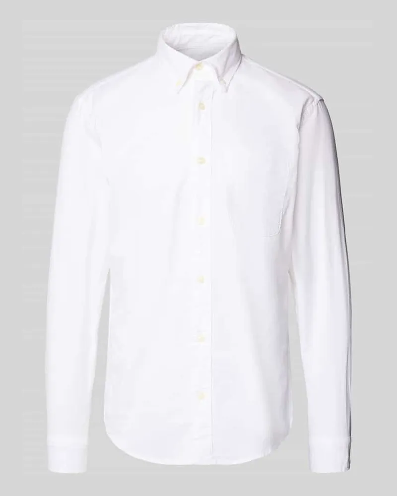 Jack & Jones Freizeithemd mit Knopfleiste Weiss