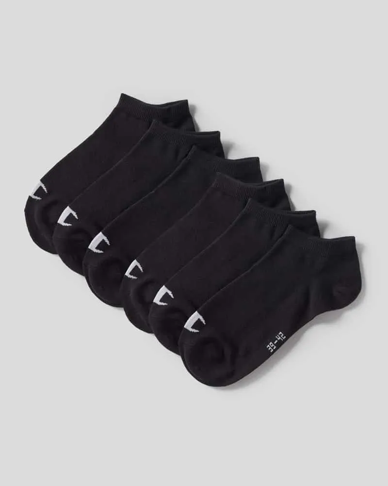 Champion Sneakersocken mit Label-Print im 6er-Pack Black