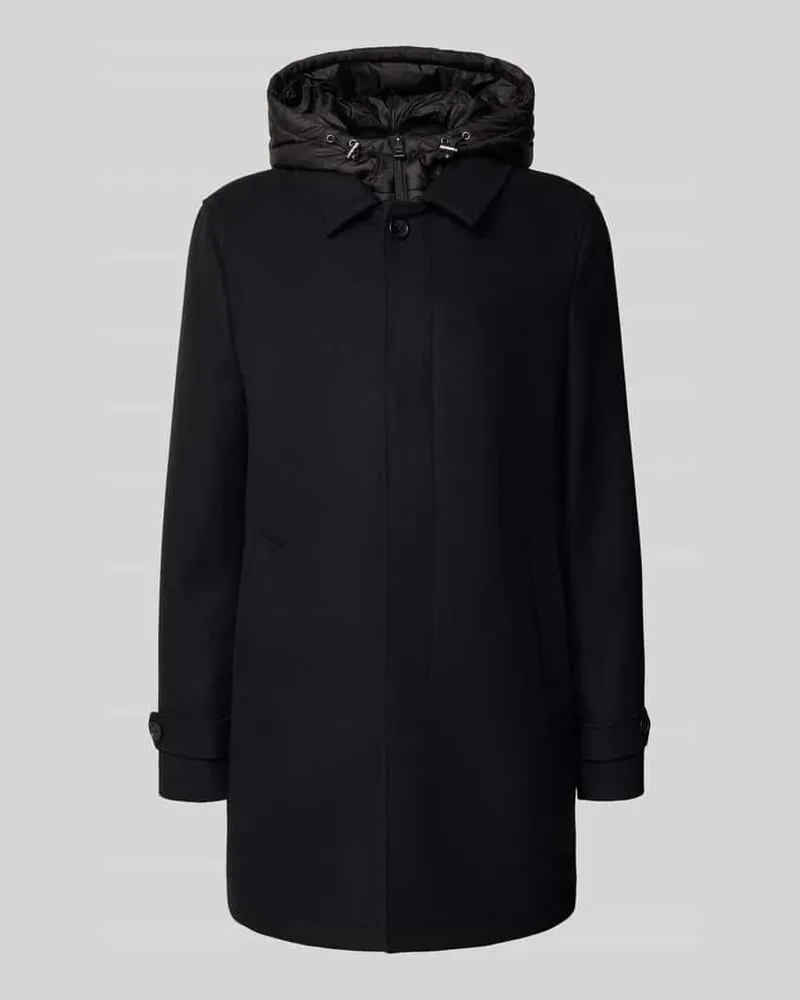 Geox Regular Fit Funktionsjacke mit Woll-Mix Modell 'MONREALE Black