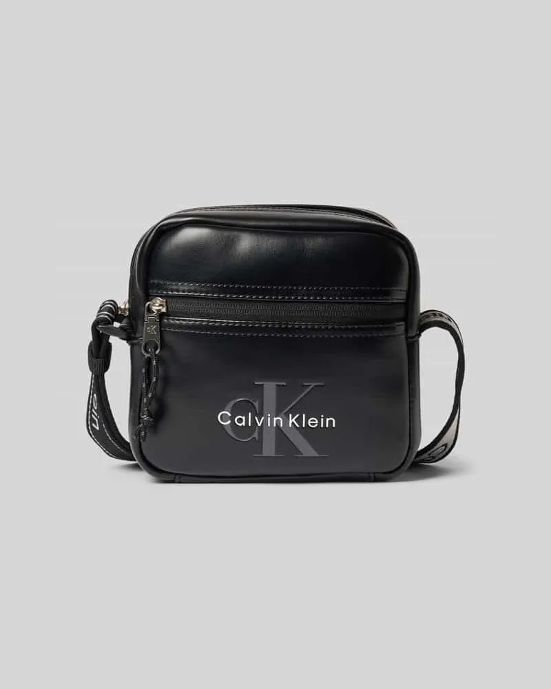 Calvin Klein Herren Umhängetasche mit Logo-Prägung Black