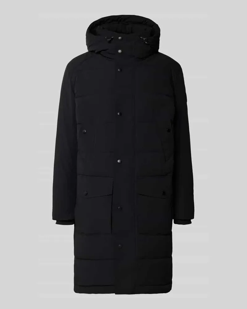 Strellson Regular Fit Steppmantel mit Logo-Patch Modell 'CRASHER Black