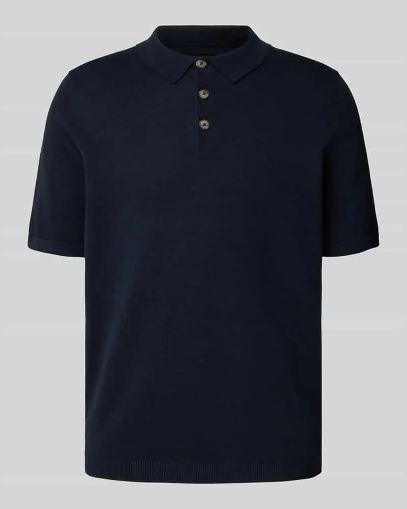 Fynch-Hatton Regular Fit Poloshirt in Strick-Optik 