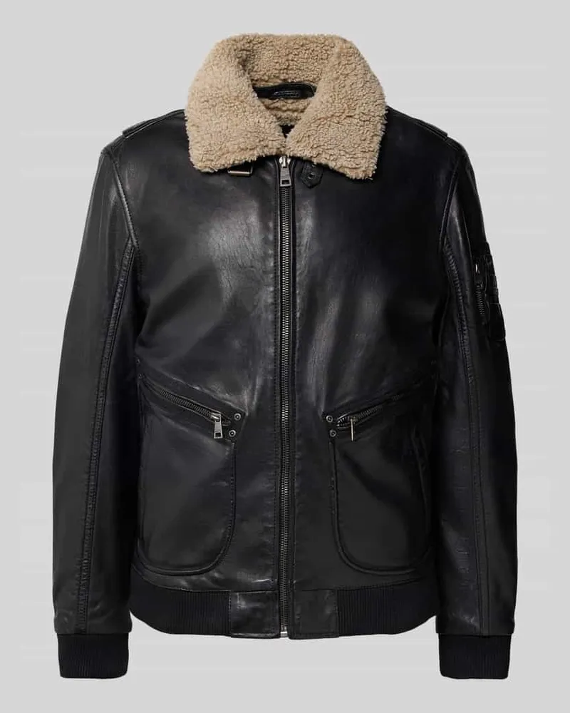Mauritius Jacke mit Teddyfell Modell 'STARPILOT Black