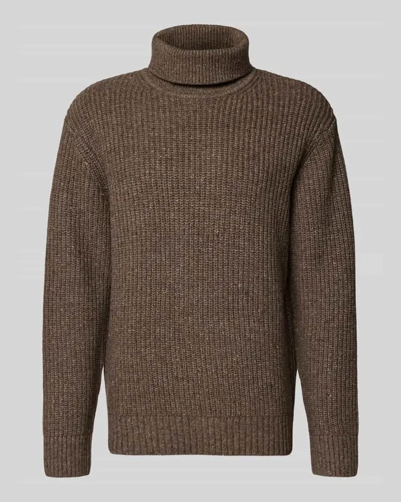 Selected Homme Relaxed Fit Rollkragenpullover aus Woll-Mix 