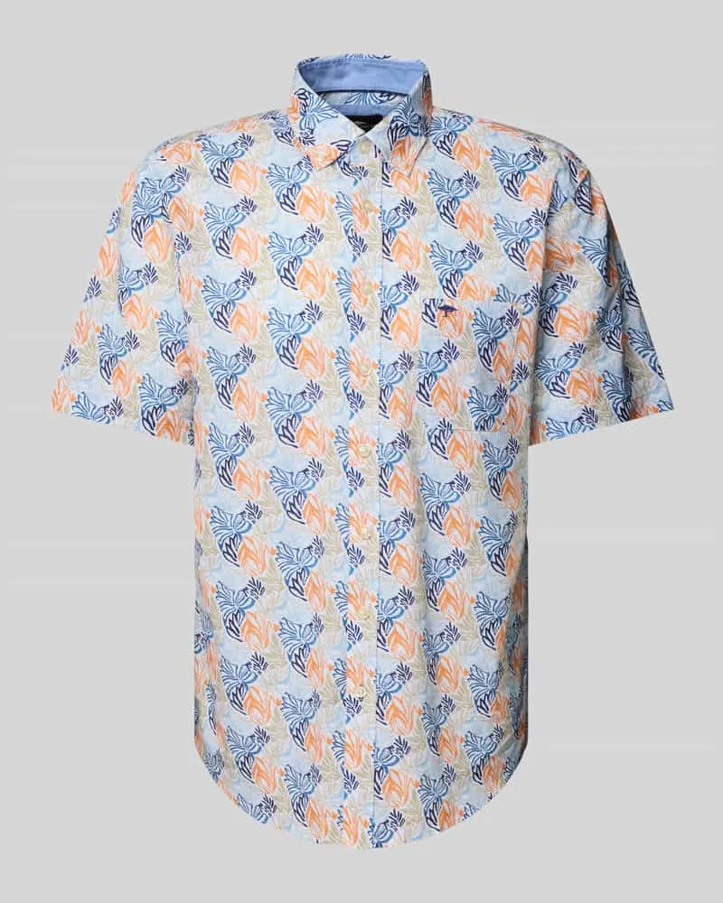 Fynch-Hatton Regular Fit Freizeithemd mit Button-Down-Kragen 