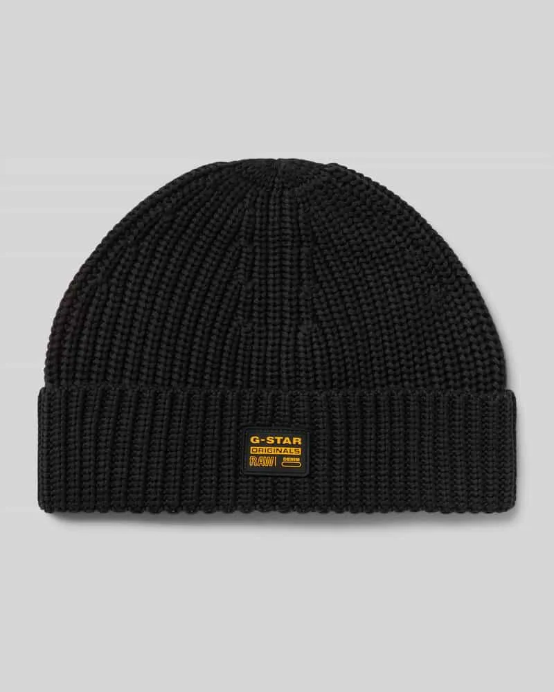 G-STAR RAW Mütze aus Viskose-Baumwoll-MIx Modell 'Originals Fisherman Black