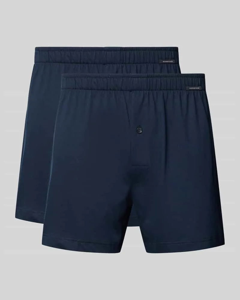 Schiesser Boxershorts mit elastischem Bund im 2er-Pack 