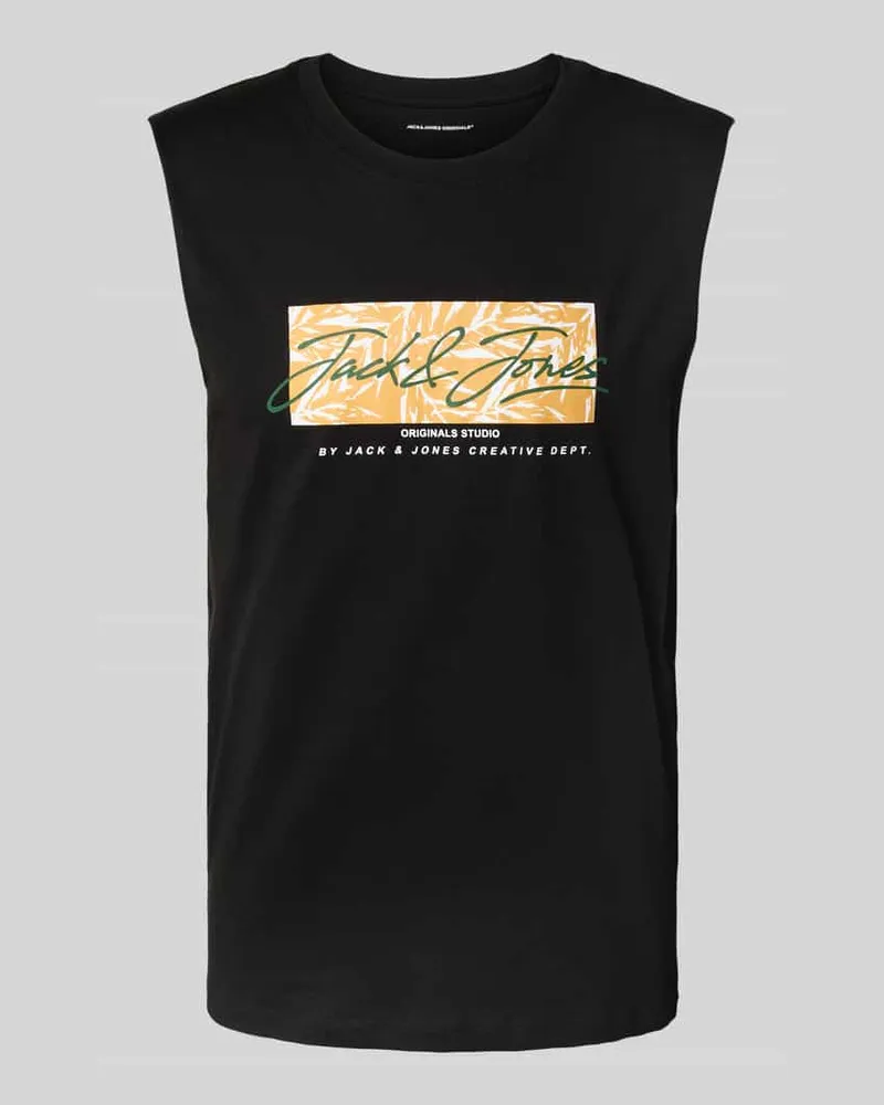 Jack & Jones Tanktop mit Label-Print Modell 'SPLIT 