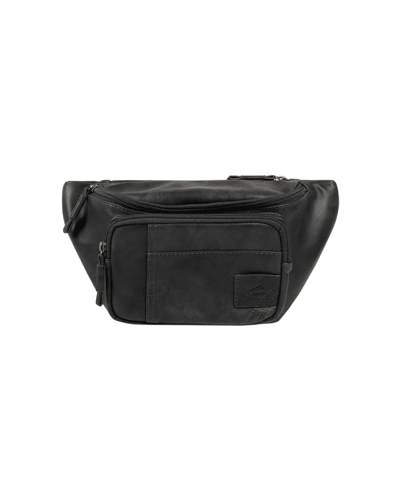 Camel Active Bauchtasche in Leder-Optik Black