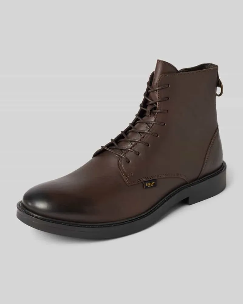 Replay Schnürstiefeletten aus Leder mit Modell 'MILES 