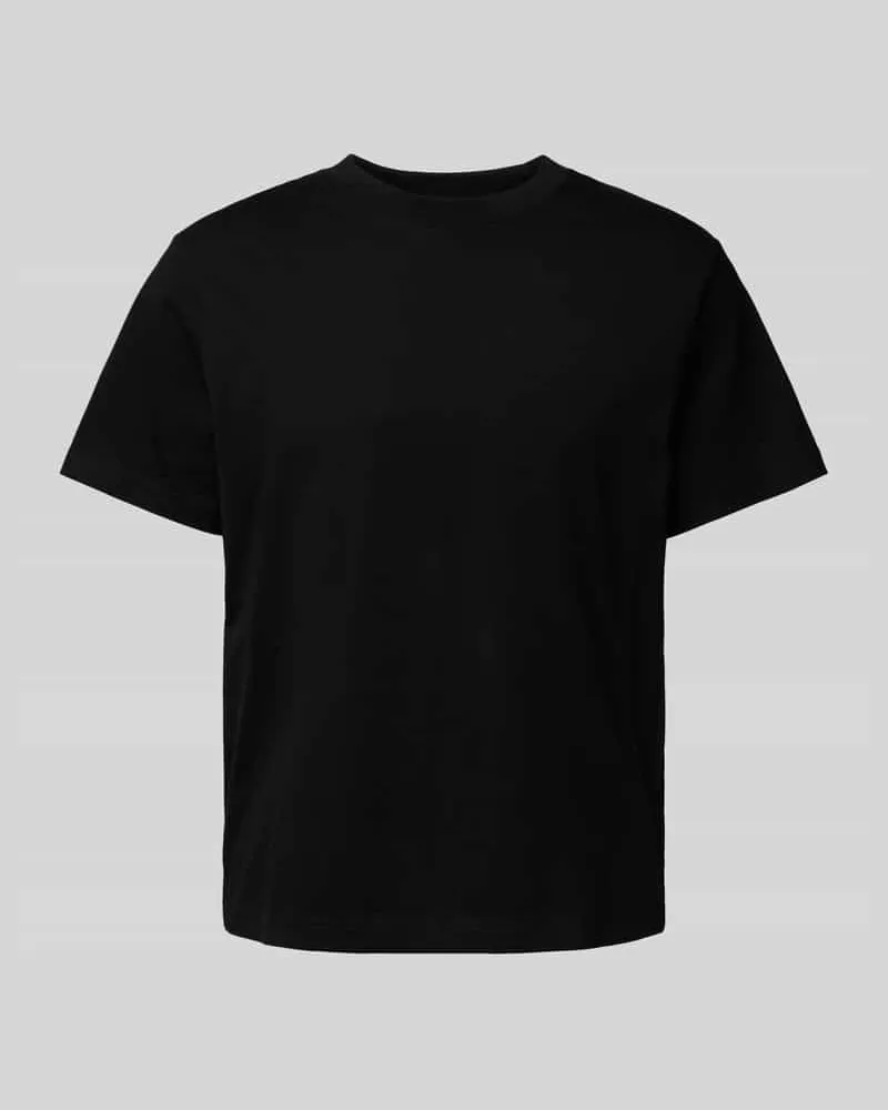 Weekday Boxy Fit T-Shirt mit Rundhalsausschnitt Black