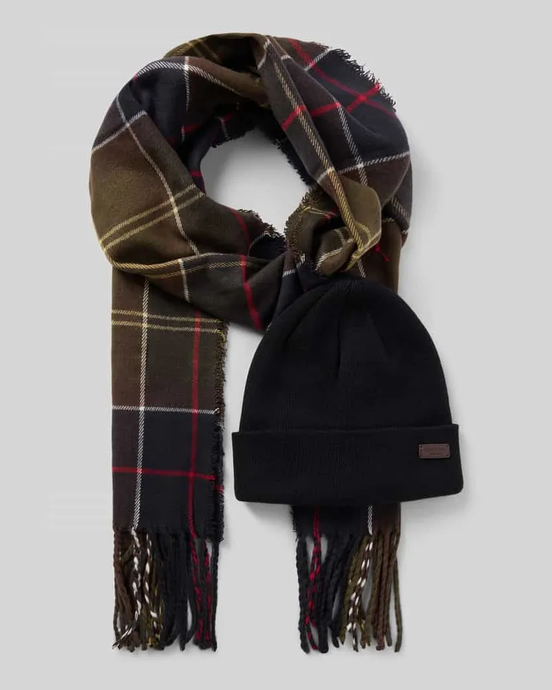 Barbour Accessoire-Set mit Geschenkbox im 2-teiligen Set Gruen