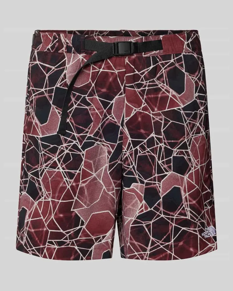 The North Face Regular Fit Shorts mit Label-Stitching Bordeaux