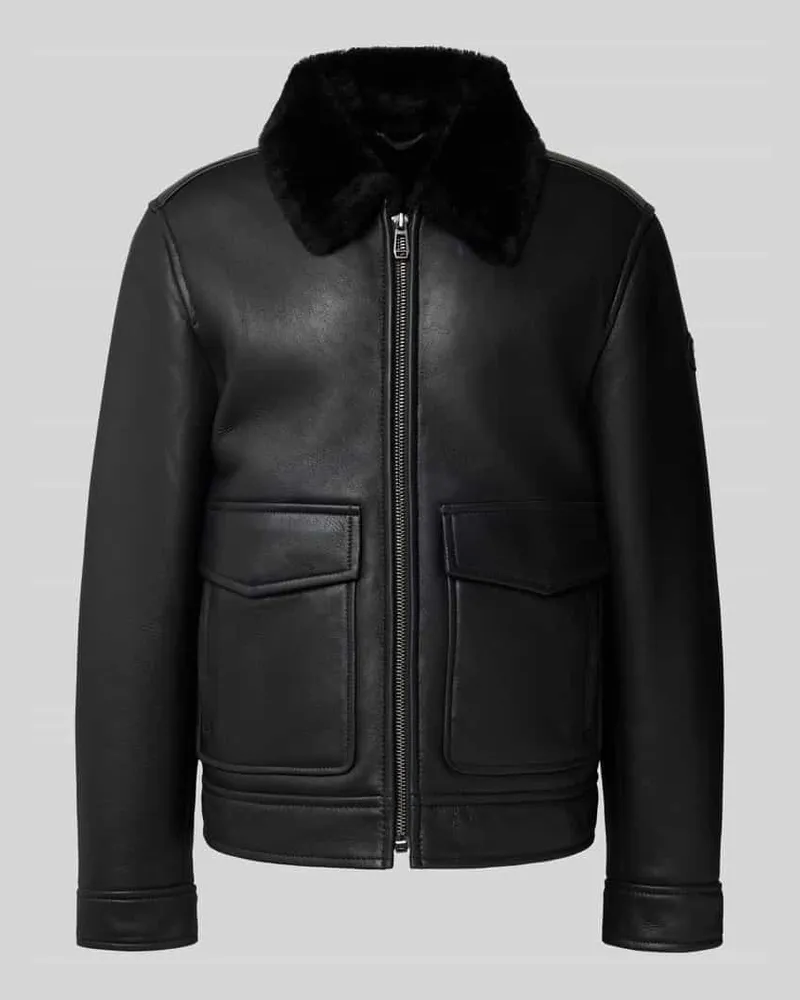 JOOP! Regular Fit Lederjacke aus Lammfell Modell 'Boron 