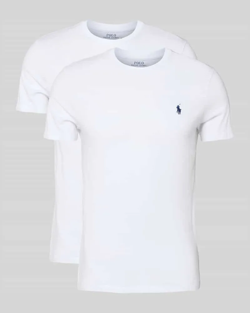 Ralph Lauren T-Shirt mit Label-Stitching Weiss