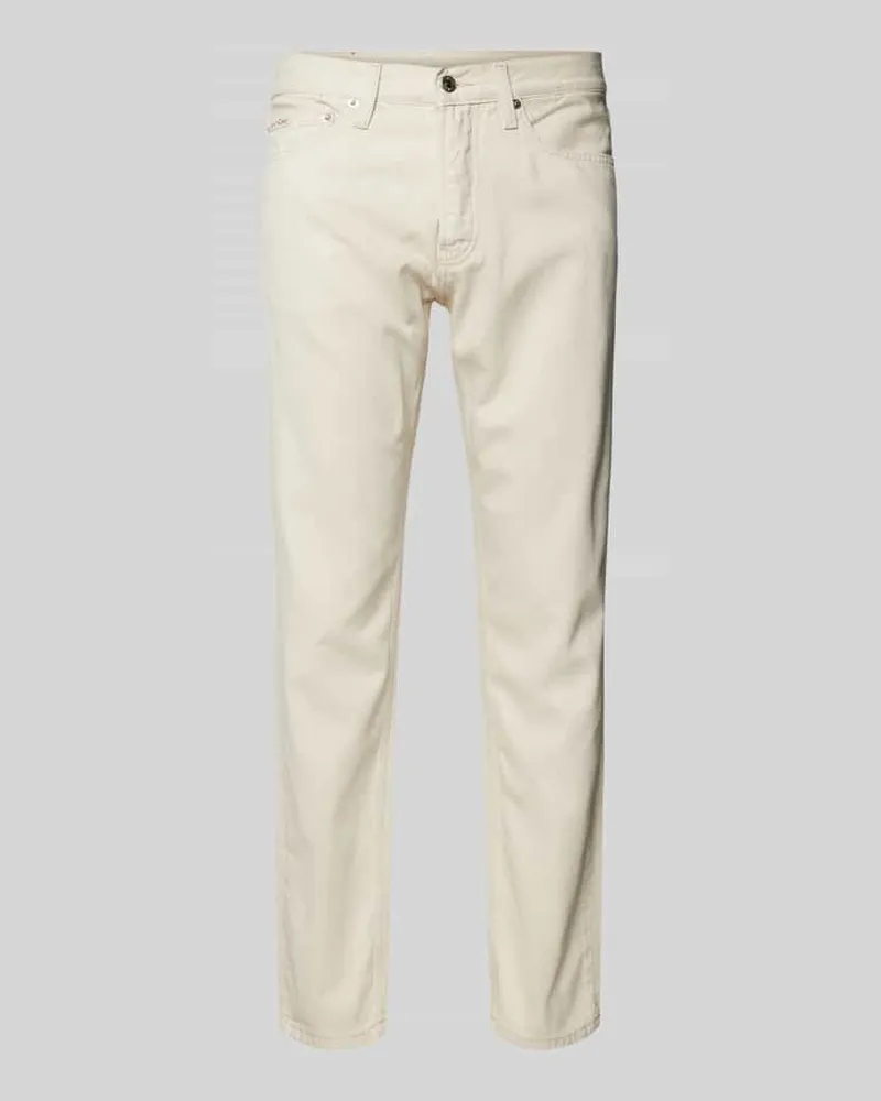 Calvin Klein Jeans mit 5-Pocket-Design Offwhite