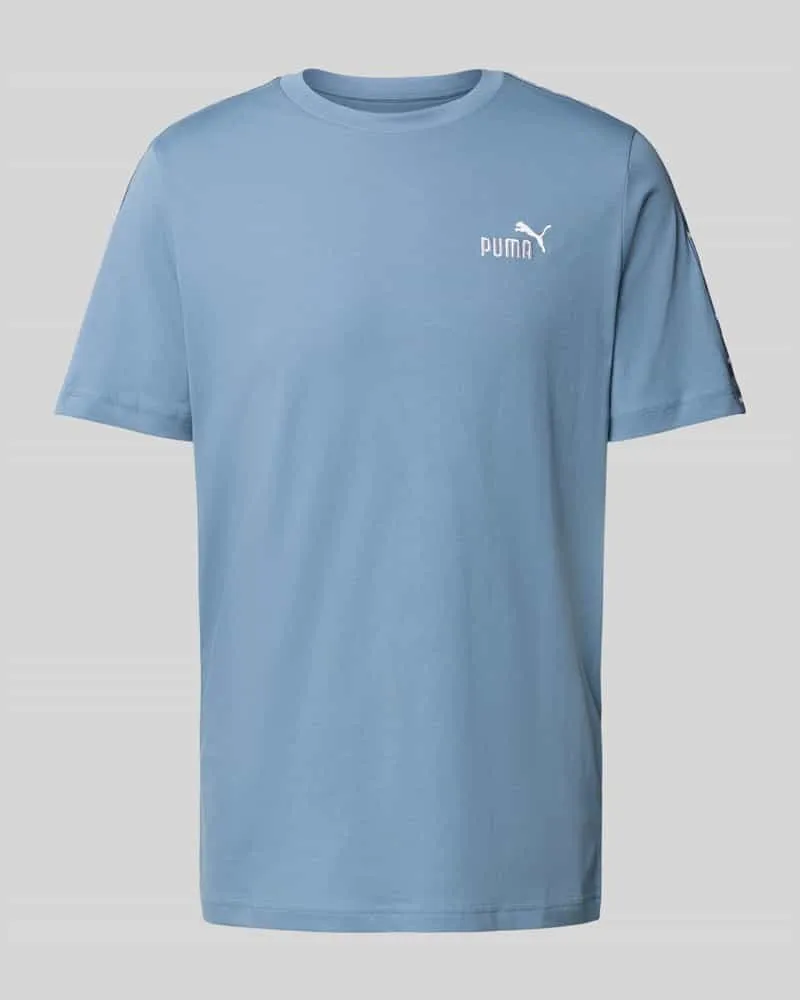 Puma T-Shirt mit Label-Stitching und Rundhalsausschnitt 