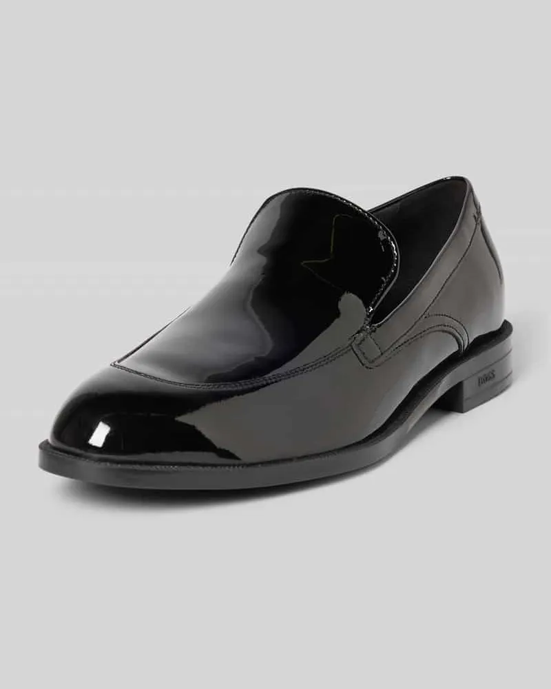 HUGO BOSS Loafer aus echtem Leder Modell 'TAYIL Black
