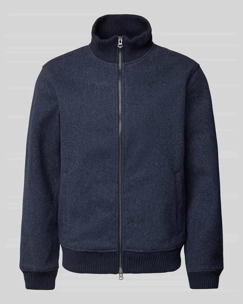 McNeal Sweatjacke mit Stehkragen Dunkelblau