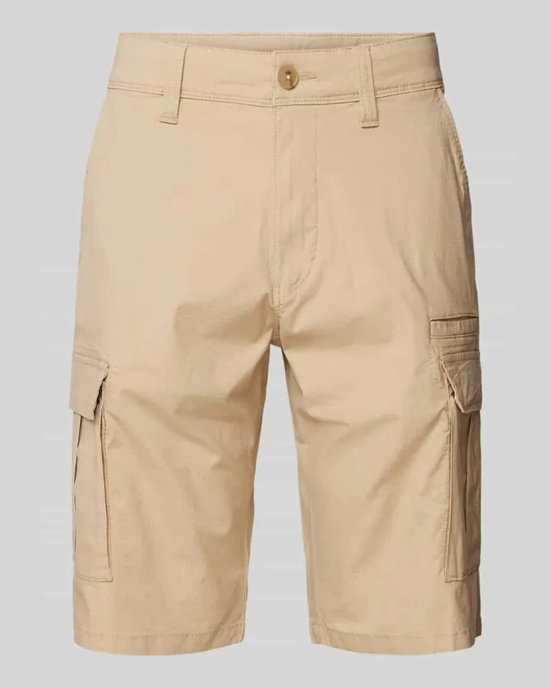 S.Oliver Straight Leg Cargohose mit Cargotaschen Sand