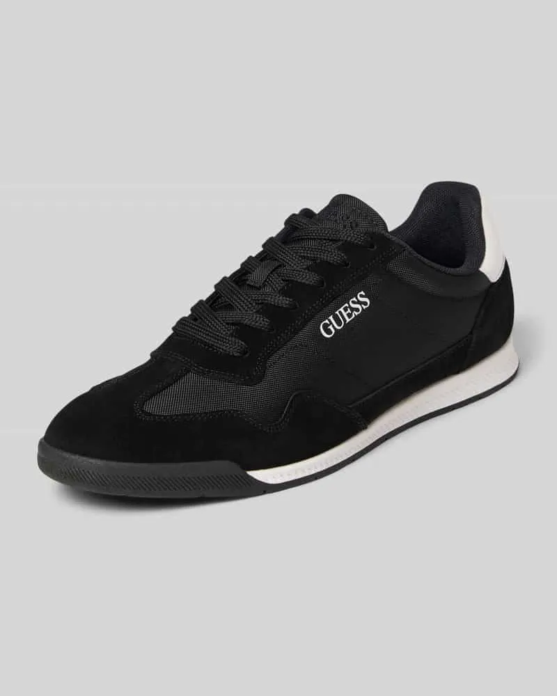 Guess Sneaker aus Leder-Textil-Mix Modell 'DREAN Black