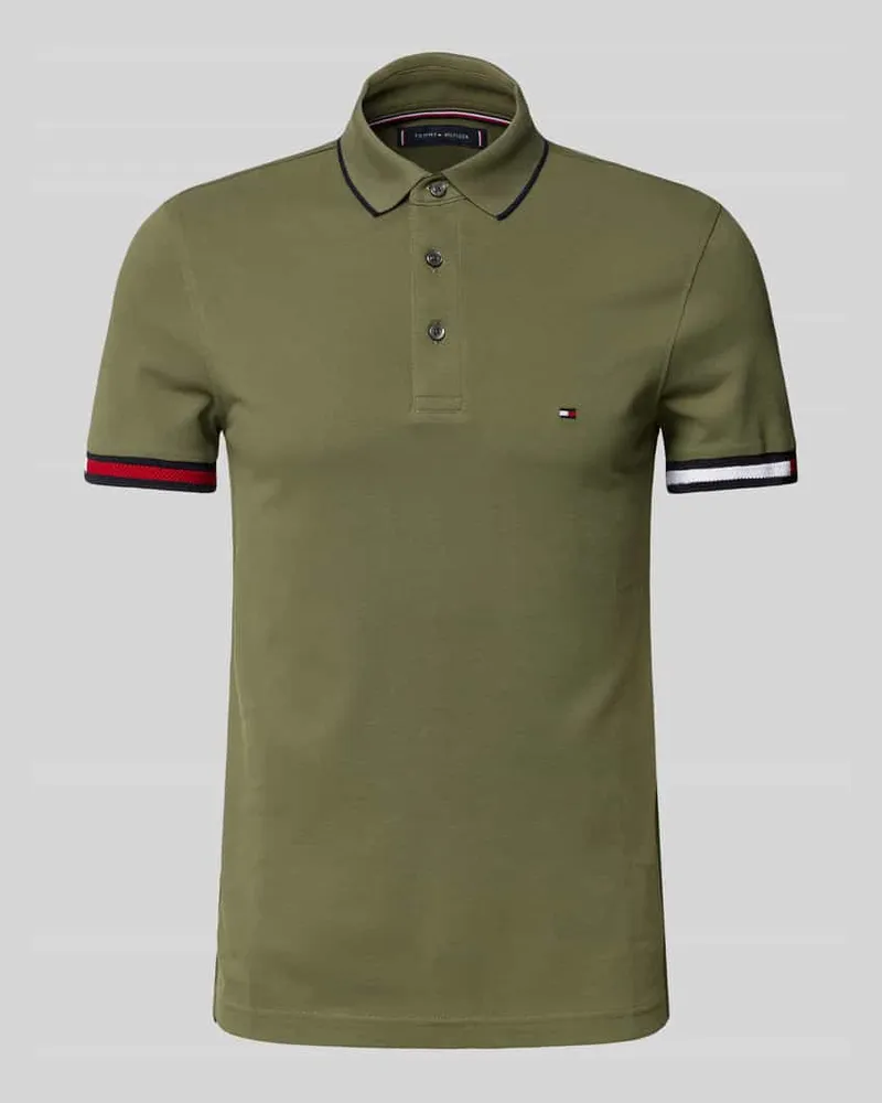 Tommy Hilfiger Slim Fit Poloshirt aus Baumwoll-Elasthan-Mix 