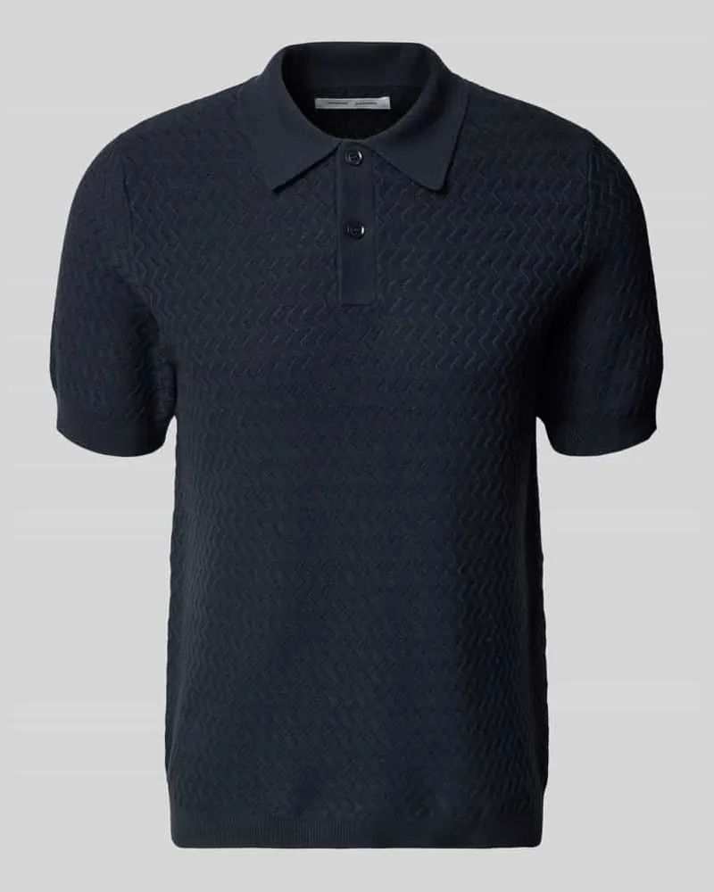 Samsøe & Samsøe Strickshirt mit Polokragen und Knopfleiste 