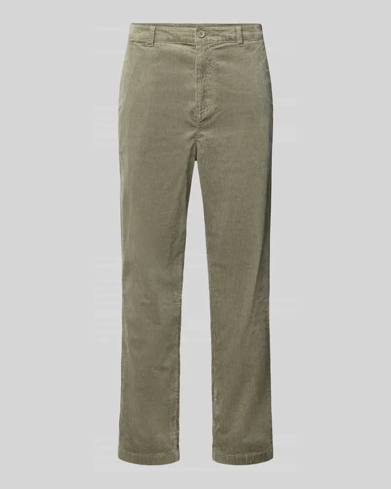 Tom Tailor Regular Waist Cordhose aus reiner Baumwolle Oliv