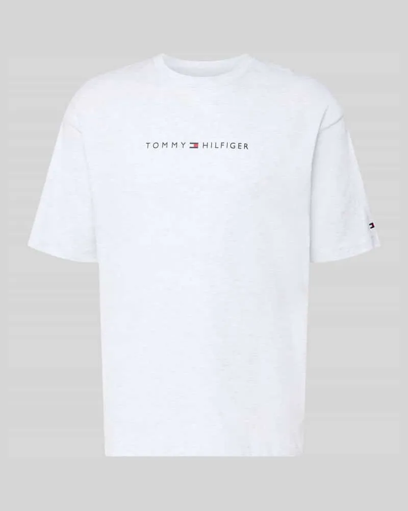 Tommy Hilfiger Regular Fit T-Shirt aus reiner Baumwolle Hellgrau
