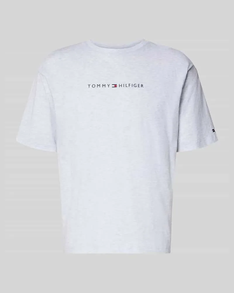 Tommy Hilfiger Regular Fit T-Shirt aus reiner Baumwolle Hellgrau