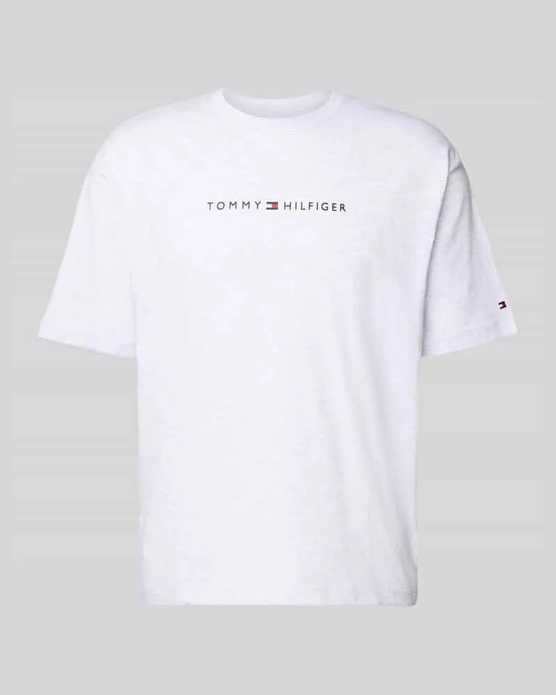 Tommy Hilfiger Regular Fit T-Shirt aus reiner Baumwolle Hellgrau