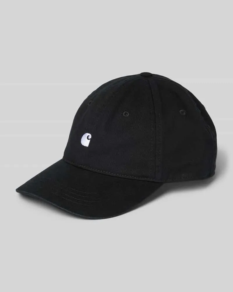 Carhartt WIP Basecap mit Label-Stitching Modell 'Madison Black